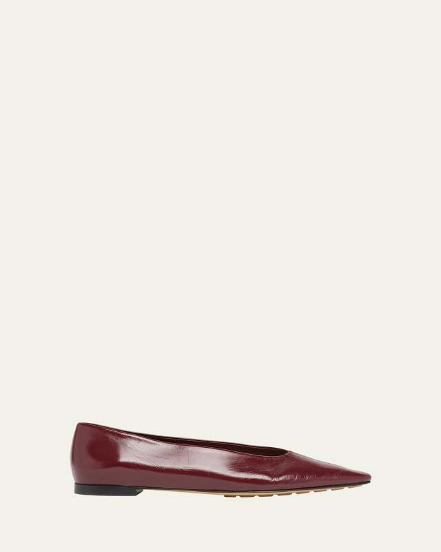 Sofia Pointed Leather Ballet Flats